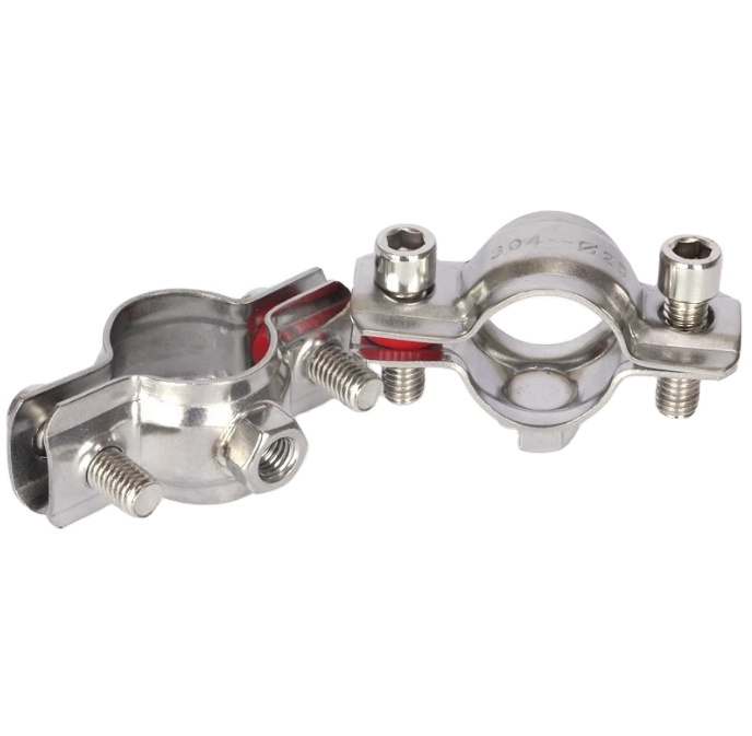 10 Fascette Morsetto Per Tubi In Acciaio Inox 304 - Regolabili Per Pali Da 16-26 Mm, Per Ombrelloni E Barre
