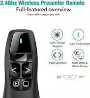 k400演示点击器指针2.4GHz演示指针幻灯片推进器远程PPT翻页笔