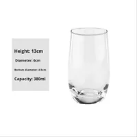 Verres à whisky très demandés 300ml 380ml 550ml 700ml – Gobelet en verre simple paroi effet cristal, résistant à la chaleur pour usage domestique et jus de fruits