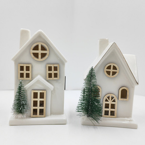Figura de porcelana antigua personalizable, adornos de porcelana con forma de <span class=keywords><strong>casa</strong></span> para decoración del <span class=keywords><strong>hogar</strong></span> - Product Image 5