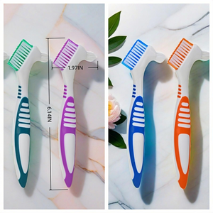 Cepillo de Limpieza para Dentaduras Postizas, Cuatro Colores, Pequeño, Producto Dental Económico de Fábrica - Product Image 4