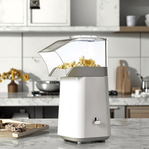 1200W Điện Không Khí Nóng Bỏng Ngô Nhà Sản Xuất Chất Béo Thấp Và Không Có Dầu Hộ Gia Đình Nhựa Bỏng Ngô Nhà Sản Xuất Với Đo Cup Và Nắp Hàng Đầu - Product Image 3