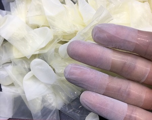 Doigtiers antistatiques jetables à pois pour salle blanche, en latex, pour protection des doigts en esthétique et manucure - Product Image 4