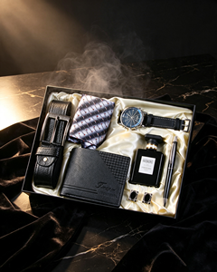 Set Regalo di Lusso <span class=keywords><strong>per</strong></span> Uomo - Orologio al Quarzo, Cintura in Pelle, Penna a Sfera in Confezione Regalo - Regalo Aziendale Promozionale Personalizzato - Product Image 4