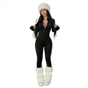 Trajes de Yoga de una Pieza para Mujer, Conjunto de Yoga con Cierre y Manga Larga, Ropa Deportiva, Body para Fitness - Product Image 6