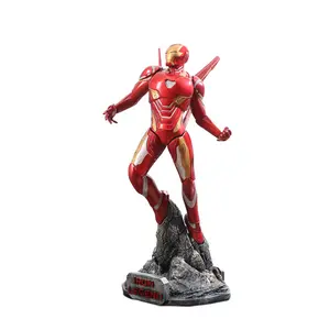 Marvel Movies Avengers Iron Man Full Body Sculpture artigianato in resina 53cm Home Decor
