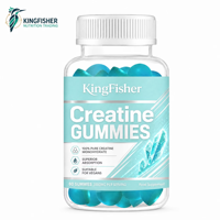 Approvisionnement en gros : Gommes de créatine monohydrate 3000 mg pour la croissance musculaire, le soutien des performances, complément alimentaire, marque privée
