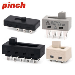 Interruptor de palanca tipo pinza 12A 250VAC SPDT de 6 pines para montaje en PCB ON/OFF/ON 19mm - Product Image 3