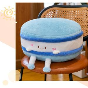 귀여운 마카롱 디저트 베개 생일 케이크 슈퍼 소프트 플러시 토이 PP 코튼 스트레스 완화 세탁 가능한 쿠션 선물 1/6 스케일 - Product Image 3