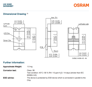 Offre Spéciale : LED OSRAM LS E63F-EAFB-1-1 Haute Puissance 5.9lm 2.15V Ra80 Dimmable Couleur Unique Rouge 633nm pour Feux de Signalisation - Product Image 6