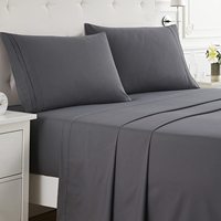 Ensemble de draps jumeaux XL-Taille de dortoir universitaire-Draps de lit jumeaux extra longs en microfibre ultra-doux de luxe 1800-Poches profondes-Ajustement facile