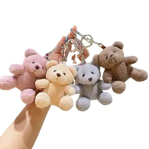 11cm 미니 봉제 인형 곰 장난감 장식 봉제 동물 장난감 인형 테디 베어 열쇠 고리