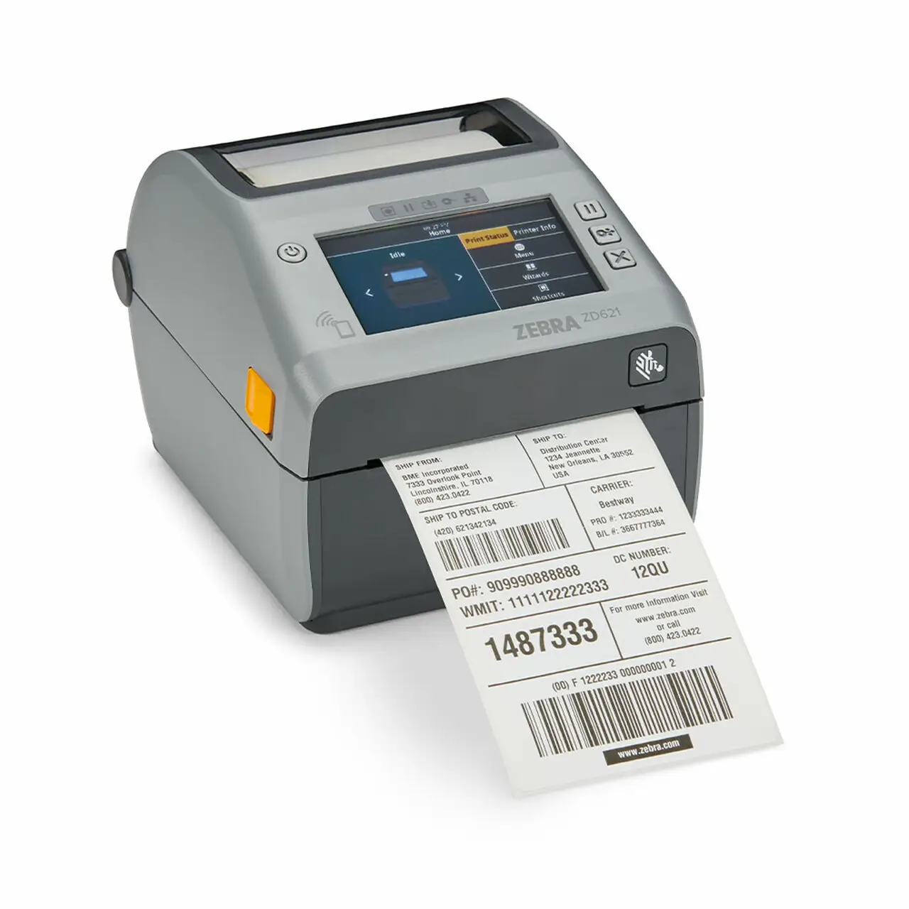 Zd621 stampante termica a trasferimento termico e diretta per stampa di etichette Zebra 203dpi 221 Mm L X 177 Mm L X 151 Mm H H CN;JIA 1.6kg