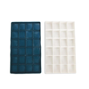 Palette de mélange de peinture d'artiste en plastique 24/36/48 grilles, coffret d'art pour aquarelle, <span class=keywords><strong>gouache</strong></span>, <span class=keywords><strong>acrylique</strong></span> et peinture à l'huile, offre spéciale - Product Image 1