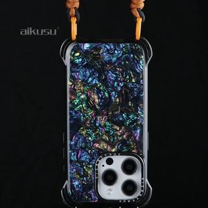 Coque de téléphone personnalisée 7,5M avec lanières, étui mobile avec sangle pour iPhone 16 Pro Max, coque arrière pour iPhone, coque dégradée - Product Image 1