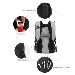 กระเป๋าเก็บความเย็นสำหรับปิกนิกท่องเที่ยว,กระเป๋าเป้สะพายหลังสำหรับใส่เบียร์ไวน์น้ำแข็งกันรั่วใช้เก็บความร้อนเก็บผลไม้สดได้ปี32L - Product Image 5