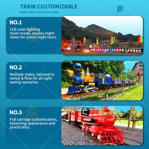 चीन निर्माता प्रत्यक्ष बिक्री इलेक्ट्रिक टूरिस्ट ट्रेन मिनी स्टीम ट्रैक ट्रेन की सवारी बच्चों और वयस्क के लिए - Product Image 5