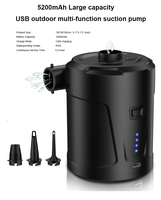Offres Spéciales haute capacité 5000mah pompe à Air extérieure charge électrique sans fil à remplissage rapide Dc gonfleur électrique dégonfleur pompe à Air