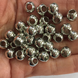 Cuentas <span class=keywords><strong>CCB</strong></span> de 6-16 mm, 500 gramos por bolsa, cuentas espaciadoras de plástico chapado con agujero grande para la fabricación de joyería DIY - Product Image 4