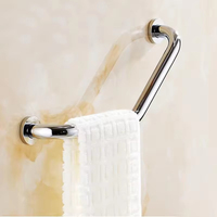 135 °   Barres d'appui d'angle murales en acier inoxydable de type tuyau industriel pour salle de bain, extérieur, lavabo et patio