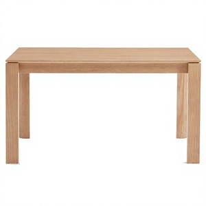 Table à manger rectangulaire en bois massif de style nordique européen moderne avec certification CE pour hôtels, appartements et villas, 6 places - Product Image 4