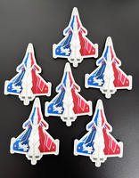 Insigne en caoutchouc PVC 3D pour avion Patch souple pour chapeaux Airsoft Sticks-Iron-on Hook Loop Soft PVC Patches en toile plastique