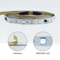 Bande lumineuse LED 5050 RGB double couche PCB 30 LED 10 mm 10 pixels pour éclairage dynamique de scène, KTV, bar et projets d'ambiance