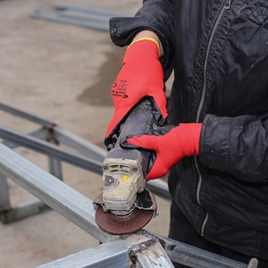 CHUANGYING commande en vrac de Chine gants de sécurité en <span class=keywords><strong>latex</strong></span> gants de travail gants en nitrile enduits de caoutchouc tissu <span class=keywords><strong>noir</strong></span> - Product Image 5