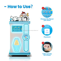 Dispensador Automático de Helados Comercial YISO, con Múltiples Métodos de Pago, Producción de Alta Capacidad, Diseño LED Duradero, Ideal para Grandes Centros Comerciales