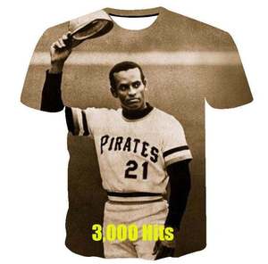 Spedizione Gratuita American Legend Roberto Clemente U.S. Baseball Uranus N. Maglietta Jersey 21 Lavorata a Maglia e Uncinetto, Design Casual Semplice - Product Image 3