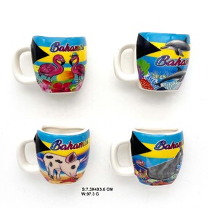 Regalo turistico con Logo personalizzato in fabbrica 3D magneti da caffè in ceramica magneti da frigo magneti da frigo <span class=keywords><strong>repubblica</strong></span> dominicana Bahamas Souvenir regali - Product Image 3