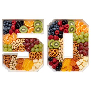 White Number Plastic Storage Box Letter Tray Decorative Organizer Bin for Home Nursery Party Display - Product Image 5