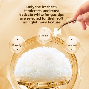 Tienda Oficial Yiduoyan, Exquisita Sopa de Hongo Tremella <span class=keywords><strong>Fragilis</strong></span> Orgánico Seco, Lista para Comer - Product Image 1