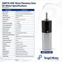 Moteur à engrenages GMP16-050 16 mm 3V 24V, rapport personnalisé pour machine à café