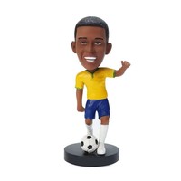Statue de joueur de football 3d personnalisée en résine, sculpture de collection, cadeaux souvenirs, décoration d'intérieur, figurine