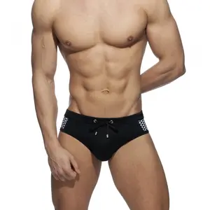 时尚性感设计男士泳装带推垫流行泳装印花男士泳裤