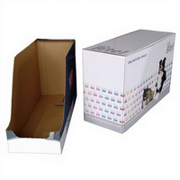 Support d'affichage alimentaire en carton rigide recyclable pour supermarché avec laminage mat et revêtement UV