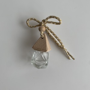 Perfume de vidrio transparente vacío colgante viales de vidrio fragancia Natural coche Essentia difusor de aceite 8ml ambientador de coche colgante - Product Image 5