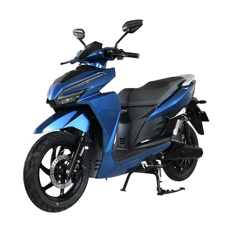 2000w moda yetişkin elektrikli scooter süper güç yüksek hızlı 2000w elektrikli yarış motosiklet 2 tekerlekli moped satılık