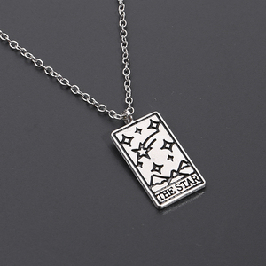 Collier pendentif Tarot de Divination gothique, bijoux Design lune, soleil, Art foncé, colliers pour femmes et hommes, Punk, cadeaux mystique - Product Image 5