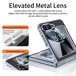 Funda trasera de alta transparencia para Samsung <span class=keywords><strong>Galaxy</strong></span> Z Fold7 Z Flip6-Funda protectora magnética, antiamarillamiento para teléfonos plegables - Product Image 4