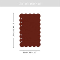 Classeur de budget Hongbo A6 en PVC/Album photo/Agenda Planner Document Bag avec anneaux dorés/noirs dossier disponible