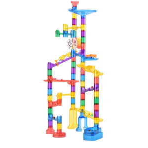 Venta caliente 122PCS DIY Construcción <span class=keywords><strong>Marble</strong></span> Race <span class=keywords><strong>Run</strong></span> <span class=keywords><strong>Building</strong></span> <span class=keywords><strong>Blocks</strong></span> Track Maze Rollo de plástico educativo Juguetes para niños - Product Image 3