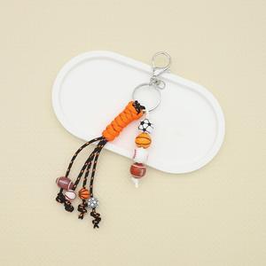 Promotion Sport Woven Key <b>Chains</b> Custom Colorful Braided <b>Rope</b> with Baseball Football Charms Purse Charms Toy for Bag - Product Image 4