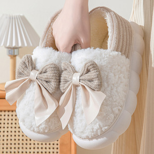 Chaussons en coton pour femmes, nouvelle collection hiver 2025, style sac et intérieur, chauds et douillets - Product Image 4
