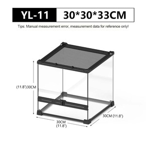NOMOY PET Tanque frontal para reptiles Terrario Caja de cría de vidrio para Selva Tropical Reptil Serpiente Lagarto Insecto Tortuga - Product Image 4