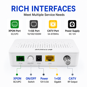 OFS-X7113 1*GE+CATV Mini XPON ONU Modem Réseau Fibre Optique ONT Compatible avec les Grandes Marques d'<span class=keywords><strong>OLT</strong></span> - Product Image 3