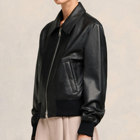 NAFA 2024 Blouson aviateur en cuir de haute qualité pour femmes personnalisé OEM Varsity