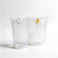 Pochette Doypack à bec verseur, sac de recharge pour savon liquide, sans BPA, étanche, transparent, avec logo personnalisé, distributeur de désinfectant pour les mains