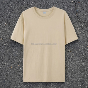 เสื้อยืดคอกลมสีพื้น 100% ผ้าฝ้ายสไตล์วินเทจ ซันเฟด สำหรับผู้ชาย ดีไซน์ขาดๆ เซอร์ๆ แบบย้อมสีเอซิด - Product Image 3